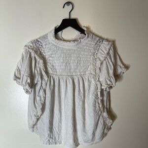 Free people le femme top blouse shirt size small women’s